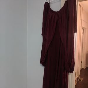 Lulu's maxi dress Burgundy/wine